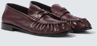 Saint Laurent Le Loafer Supple leather penny loafers