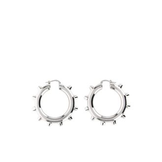 Jil Sander Zilveren Oorbellen Stijlvol Model 731 - Dames - Oorbellen - Grijs - ONE Size - Accessoires