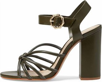 Schutz Womens Mahi Block Sandal In Military Green