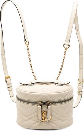 Gucci Tweedekans Mini Gg Marmont Matelass&eacute; Leren Ronde Rugzak