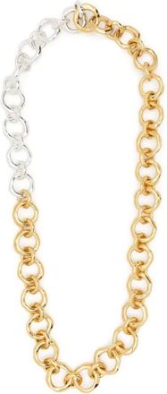 Jil Sander Collar de cadena gruesa bicolor - Accessories - Mujer - Amarillo - ONE SIZE