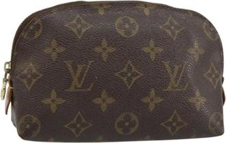 Louis Vuitton Pre-owned Clutches, female, Brown, Size: ONE SIZE Pre-owned Canvas Clutch