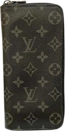 Louis Vuitton Vintage, unisex, Zwart, ONE Size, Pre-owned Vintage Long Wallet (Bi-fold)