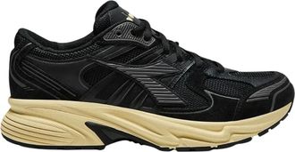 Diadora Mythos Star - Heren - Sneakers - Zwart - 40 EU - Katoen - Schoenen