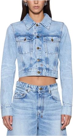 Ksubi Slim Trucker Jacket - Dames - Spijkerjassen - Blauw - XS - Katoen - Jassen