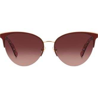 Kate Spade New York izara 57mm gradient cat eye sunglasses in 0C9A-3X at Nordstrom Rack