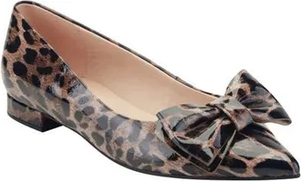 Bandolino Alicce Faux Leather Pointed Toe Flat in Dark Brown at Nordstrom, Size 8.5