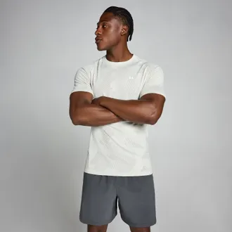 MyProtein Camiseta sin costuras Tempo Pillar Graphic para hombre de MP - Mist - XL