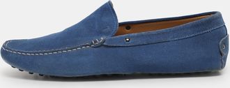 Tod's Tods Blue Suede Gommino Loafers