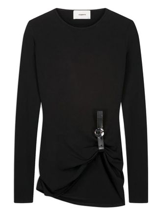 Coperni Gathered Detail Top with Buckle Accent