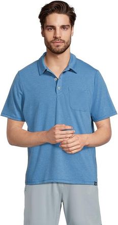 L.L.Bean Everyday SunSmart(r) Polo 2.0, Short-Sleeve Mens Clothing Blue Water : MD, Elastane/Lyocell/Polyester