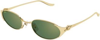 Cartier Panth&egrave;re Zonnebril - Dames - Zonnebrillen - Geel - 53 MM - Nylon - Accessoires