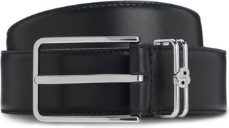 BOSS Italian-leather belt with Double B monogram