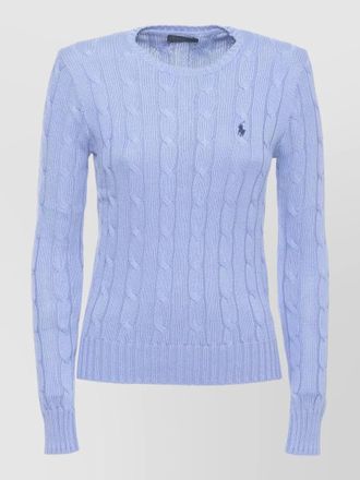 Ralph Lauren cotton crew neck cable knit sweater