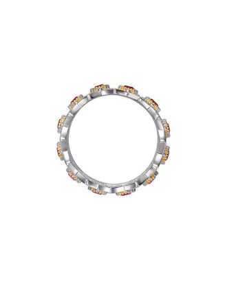 Rachel Glauber Diamond Cz Chain Ring