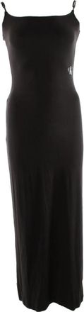 Calvin Klein Zwarte Jurk voor Vrouwen - Dames - Maxi kleedjes - Zwart - XS - Polyester - Kleedjes