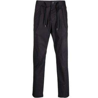Herno Straight Trousers, male, Blue, Size: M Straight Trousers