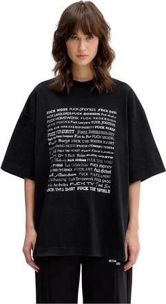 VETEMENTS Everything T-Shirt - Dames - T-shirts - Zwart - XS - Katoen - Tops