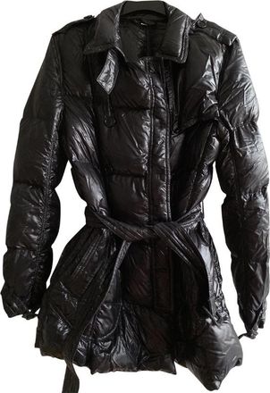 Burberry Black Goose Down Parka Size M