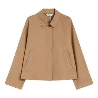 Max Mara Impermeabile - female - Max Mara - Light Jackets - Brown - L - Jackets