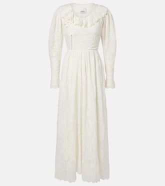 Isabel Marant Zoen floral cotton and silk maxi dress
