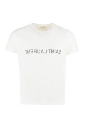 Saint Laurent Cotton Crew-Neck T-Shirt
