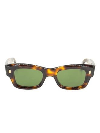 Cutler and Gross Zonnebril met vierkant montuur - Bruin