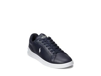 Polo Ralph Lauren Heritage Court II Sneaker Mens Shoes Navy/White Pony Player : 10.5 D - Medium, Leather