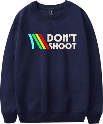 Generic Arc Raiders Dont Shoot Sweatshirt Unisex Casual Crewneck Long Sleeve Pullover Clothes (3XL,Navy)