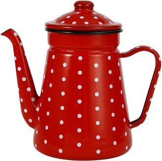 OEM Cafetera De Vertido Esmaltada De 1,2 L, Jarra De Leche Y Agua, Jarra De Barista, Tetera, Hervidor De Agua Para Placas De Gas E Inducci&oacute;n
