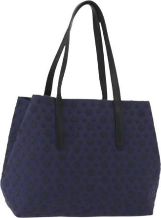 Jimmy Choo London Pre-owned Tote Bags, female, Blue, Size: ONE SIZE Pre-owned Canvas Tote Bag