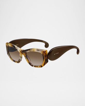 Etro paisley Acetate Rectangular Sunglasses