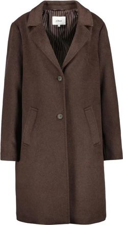 s.Oliver Enkelrij broeken - Dames - Mantels - Bruin - Maat: 2XL