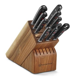 W&uuml;sthof Classic Classic 11 Piece Knife Block Set, Acacia