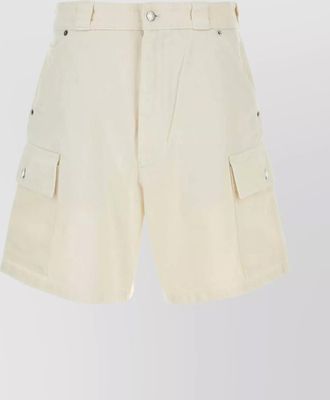 Prada denim bermuda shorts with back and cargo pockets