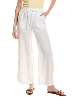 Bella Dahl Side Slit Wide Leg Linen Pant