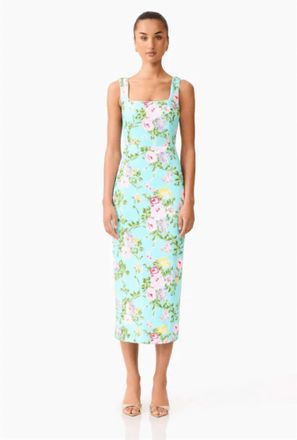 Elliatt Emmeline Sequin Midi Dress In Mint Green