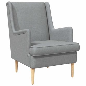 vidaXL Sill&oacute;n Gris Claro Tela Vidaxl