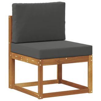vidaXL Sof&aacute; Intermedio De Exterior Madera De Acacia S&oacute;lida Natural Vidaxl