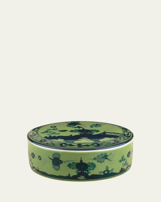 Ginori 1735 Malachite Round Covered Box
