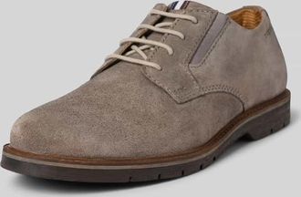 Bugatti Schnürschuhe mit Label-Detail Modell Casimiro in Taupe, Größe 44