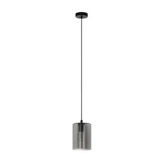 Eglo Eglo - Isla De Cocina Suspendida Cadaques En Cristal Cilindro Ahumado Con 1xe27 &Oslash;16 Cm