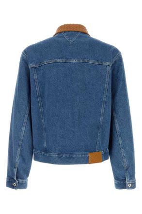 Bottega Veneta Mens Denim Jacket Midblue Exterior: Cotton Giacche E Gilet