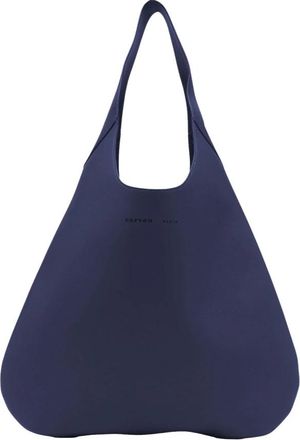 Carven Tommaso Leren Tas - Dames - Schoudertassen - Blauw - ONE Size - Leer - Tassen