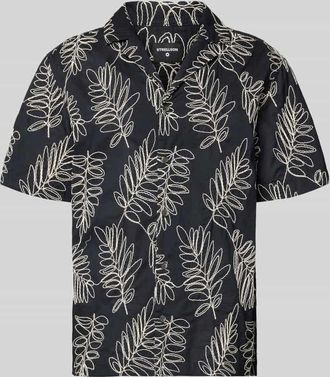 Strellson Relaxed Fit Freizeithemd aus Baumwoll-Mix in Black, Gr&ouml;&szlig;e XXL