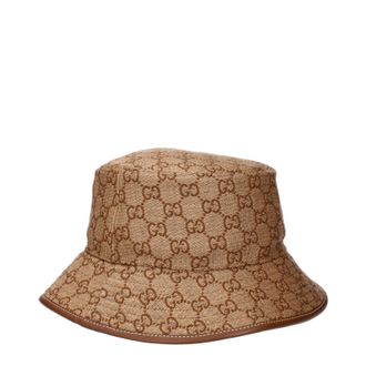 Gucci Damens H&uuml;te Polyamid Beige/Camel