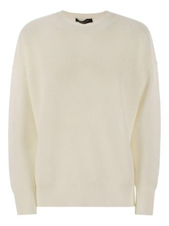 Fabiana Filippi Trui met ronde hals - Beige