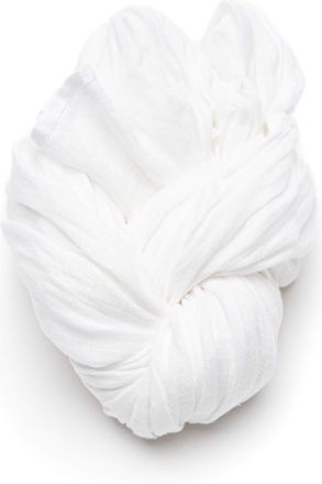 LinenMe 100% Linen Scarf for Women Men Unisex Garza 45 x 200 cm, Summer Shawl Lightweight Soft Breathable Comfortable, White