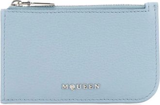 Alexander McQueen Portacarte in pelle - Blu
