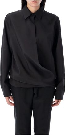 Valentino Garavani Stijlvolle Wrap Shirt voor Vrouwen - Dames - Overhemden - Zwart - XS - Overhemden